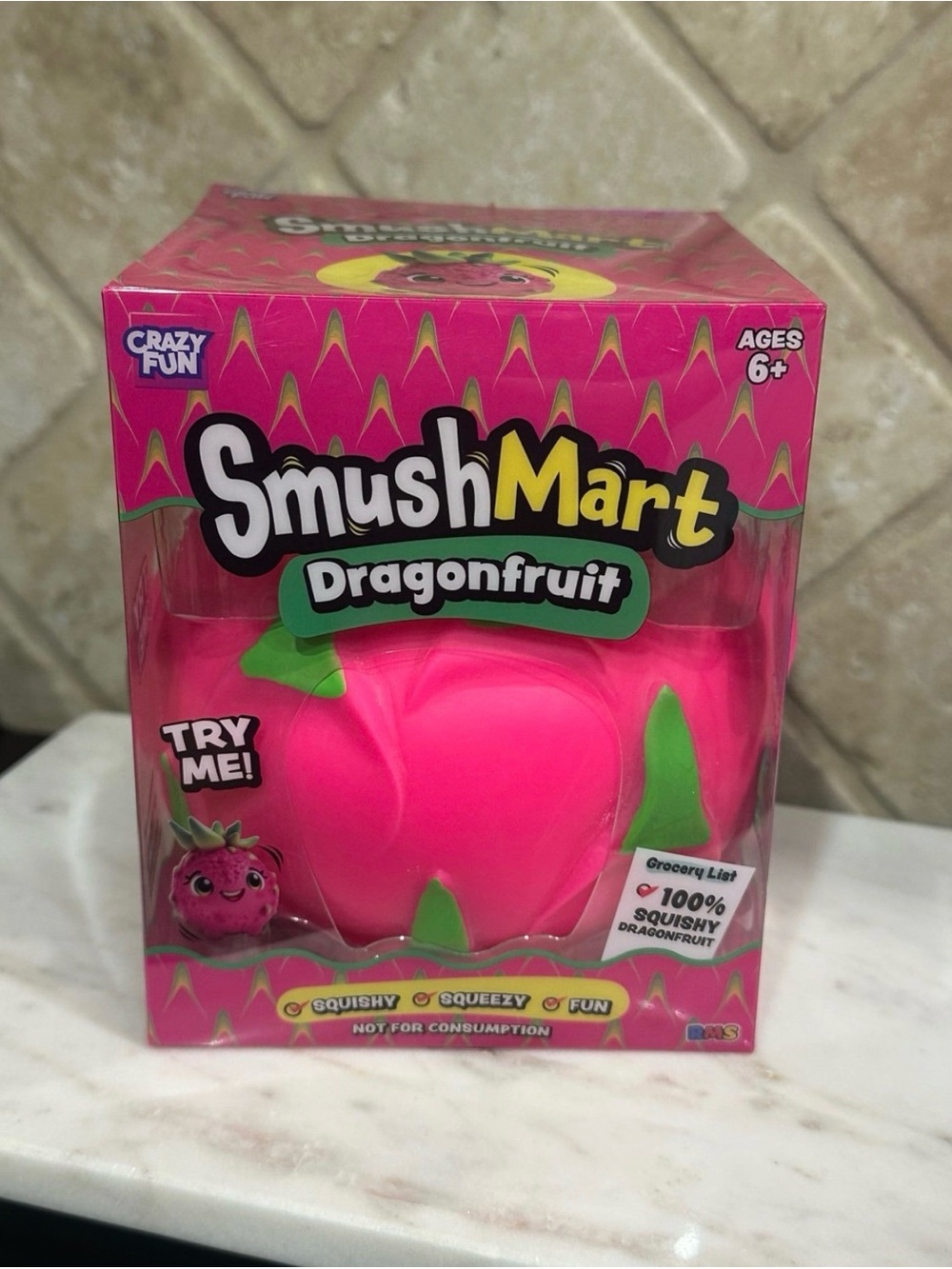 VIRAL JUMBO SMUSHMART DRAGON FRUIT SQUISHY